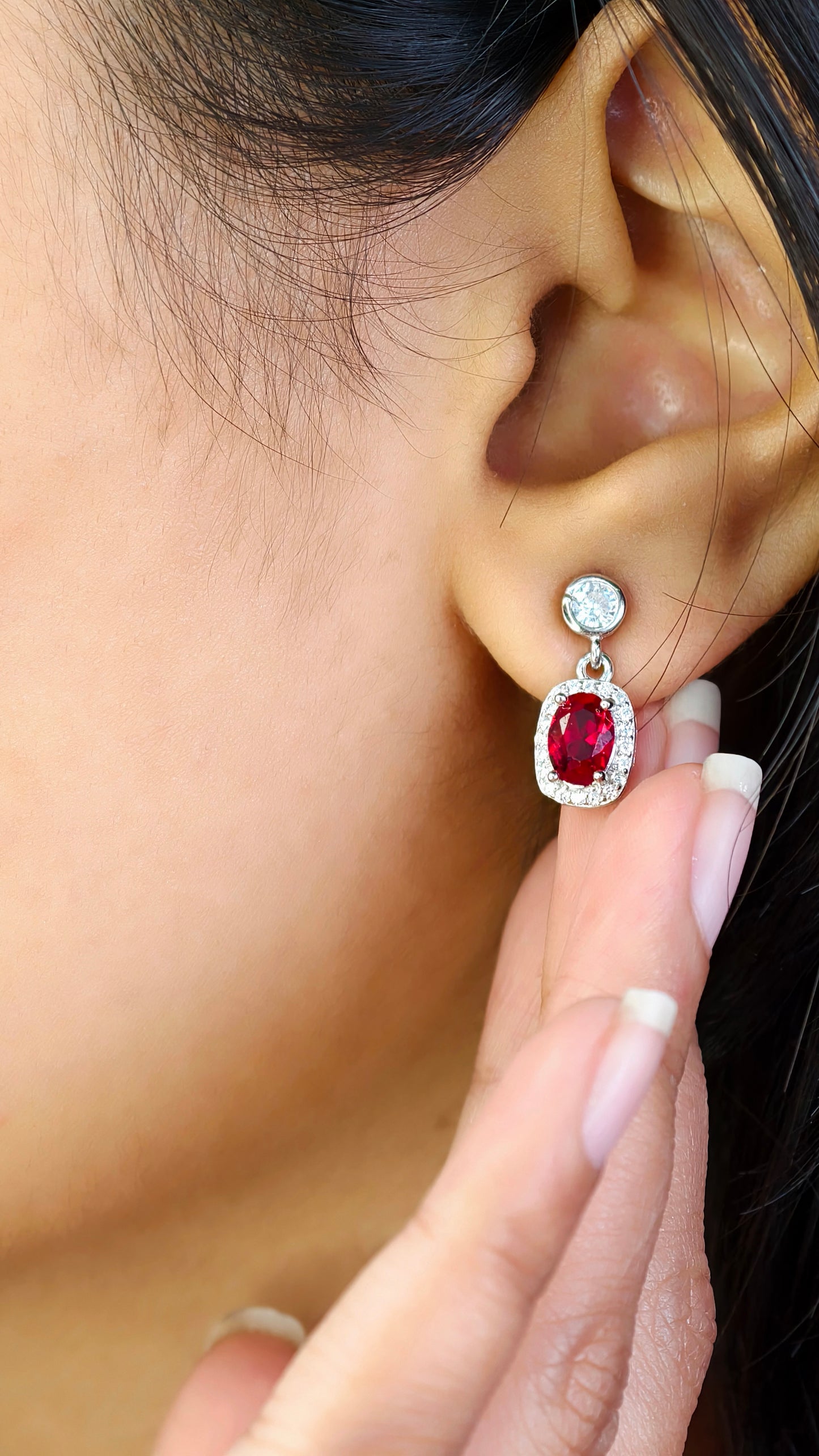 Crimson Royale Ruby Diamond Necklace Set