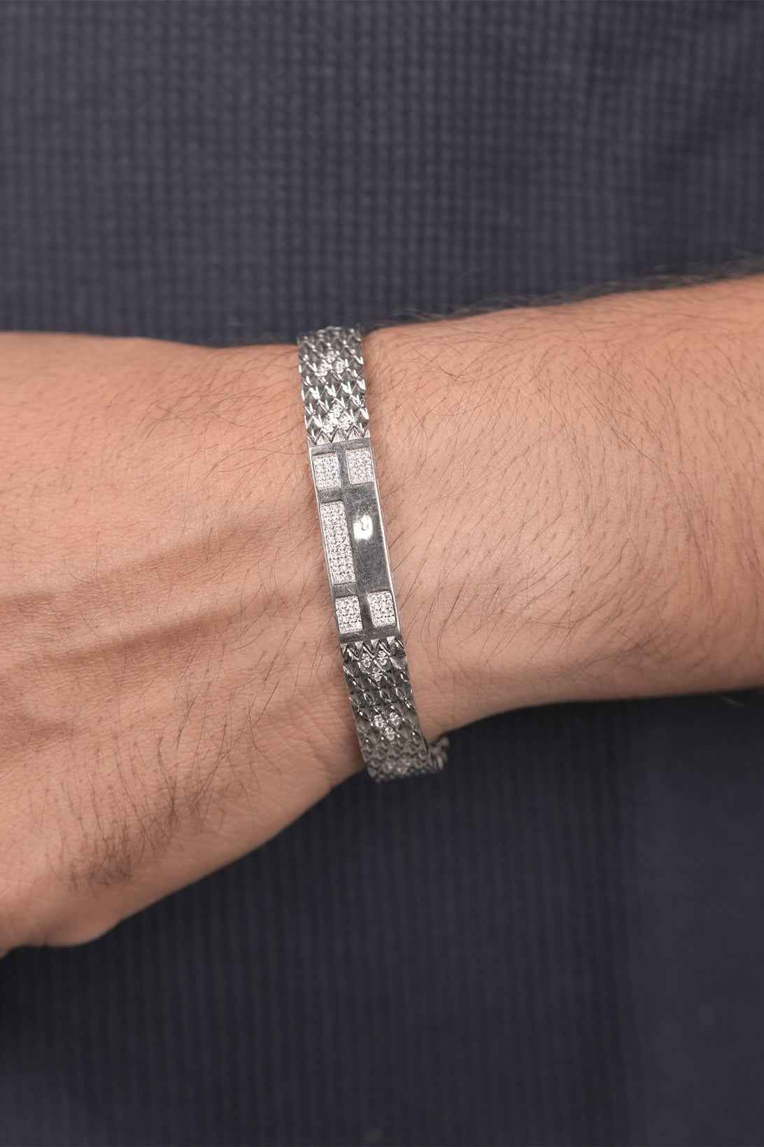 Pave Diamond ID Bracelet