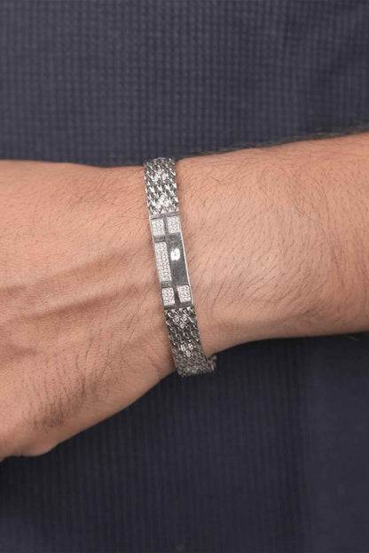 Pave Diamond ID Bracelet
