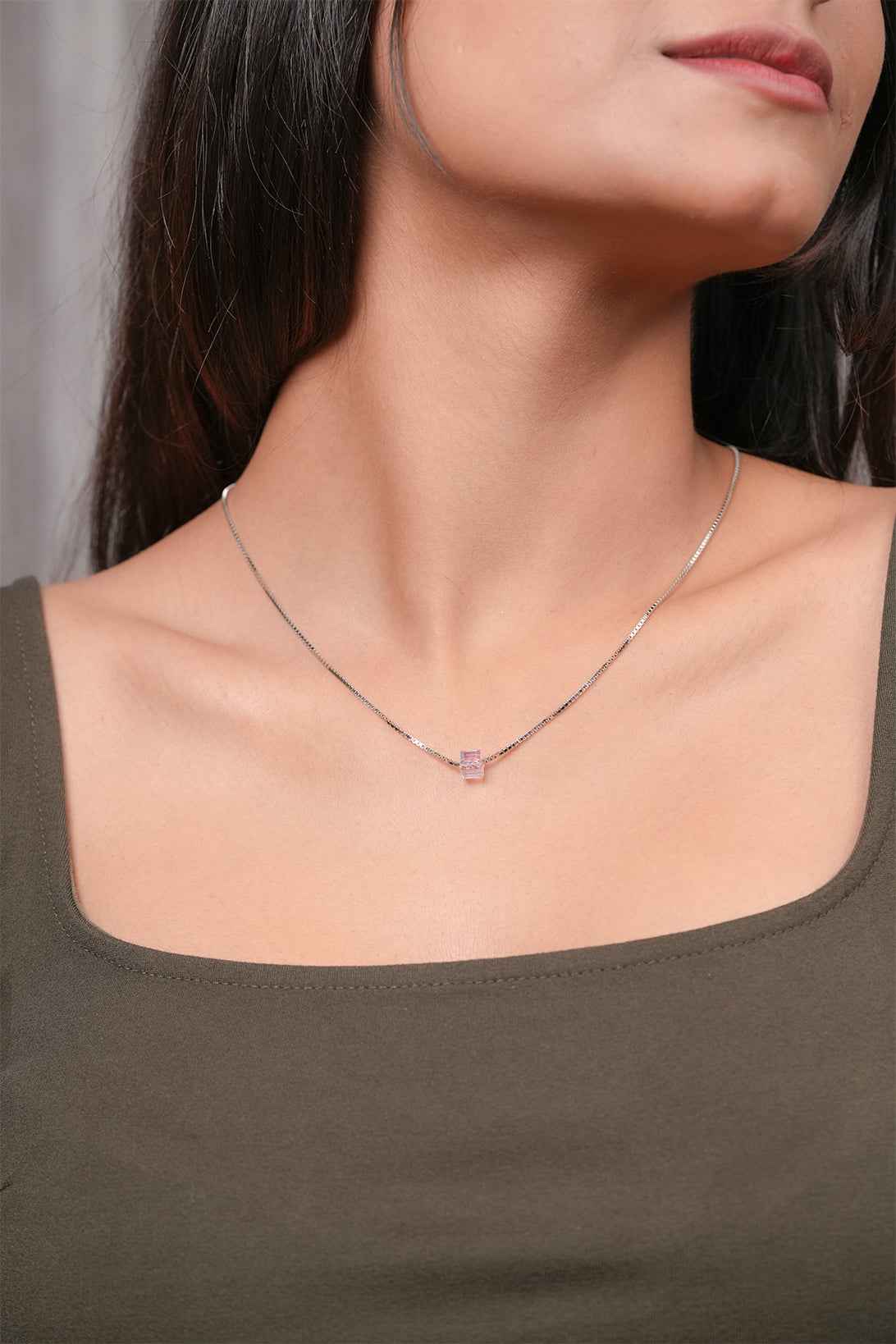 The Aurora Cube Necklace