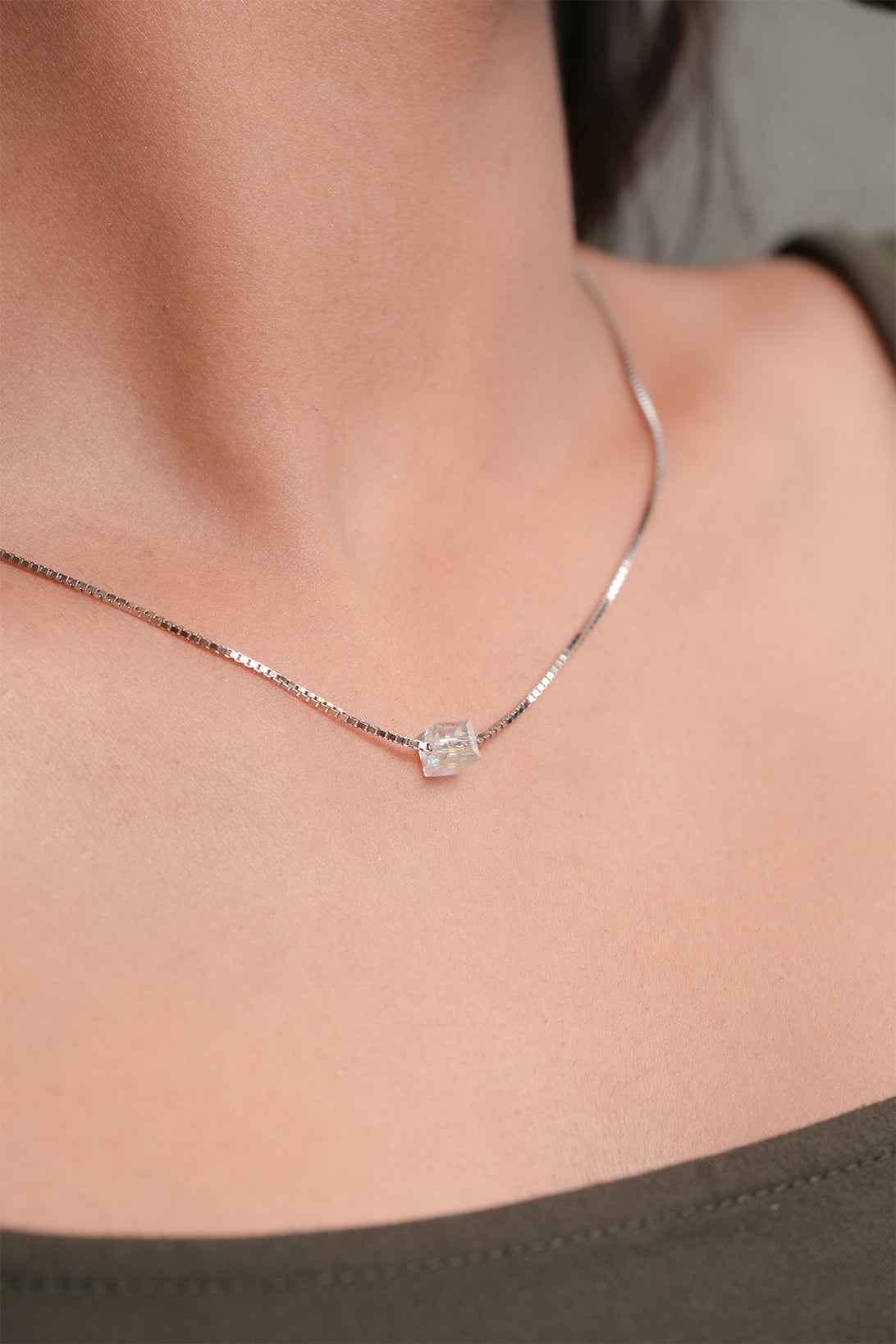 The Aurora Cube Necklace