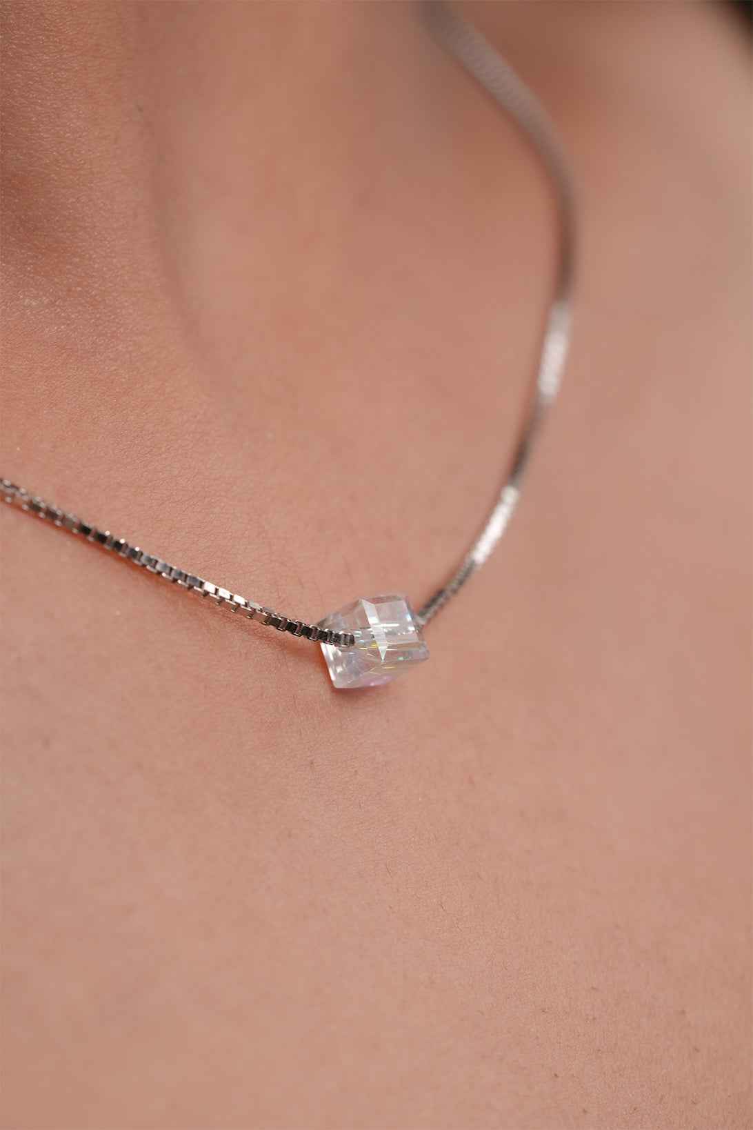 The Aurora Cube Necklace