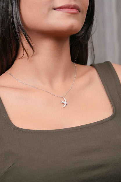 Sparkling Swallow Pendant