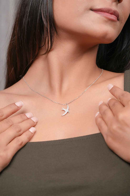 Sparkling Swallow Pendant