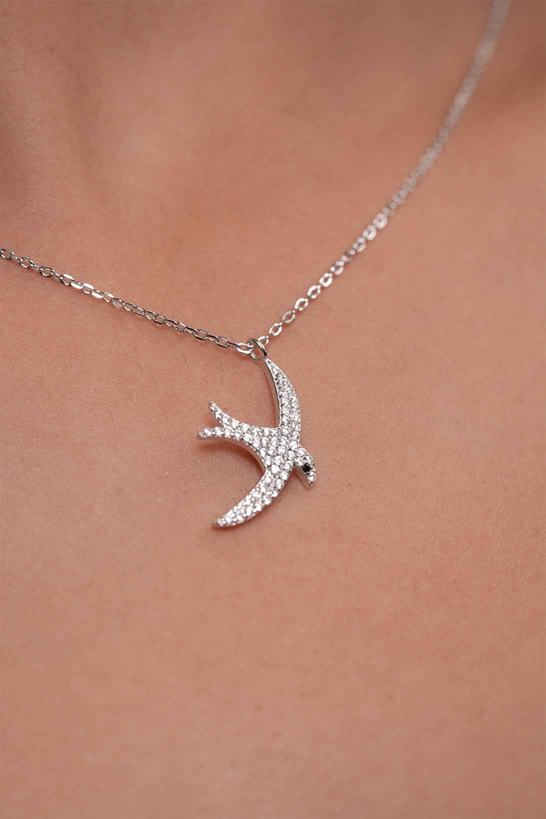 Sparkling Swallow Pendant