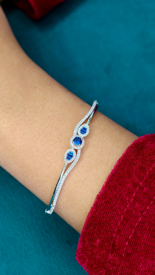 Azure Wave Trio Bracelet
