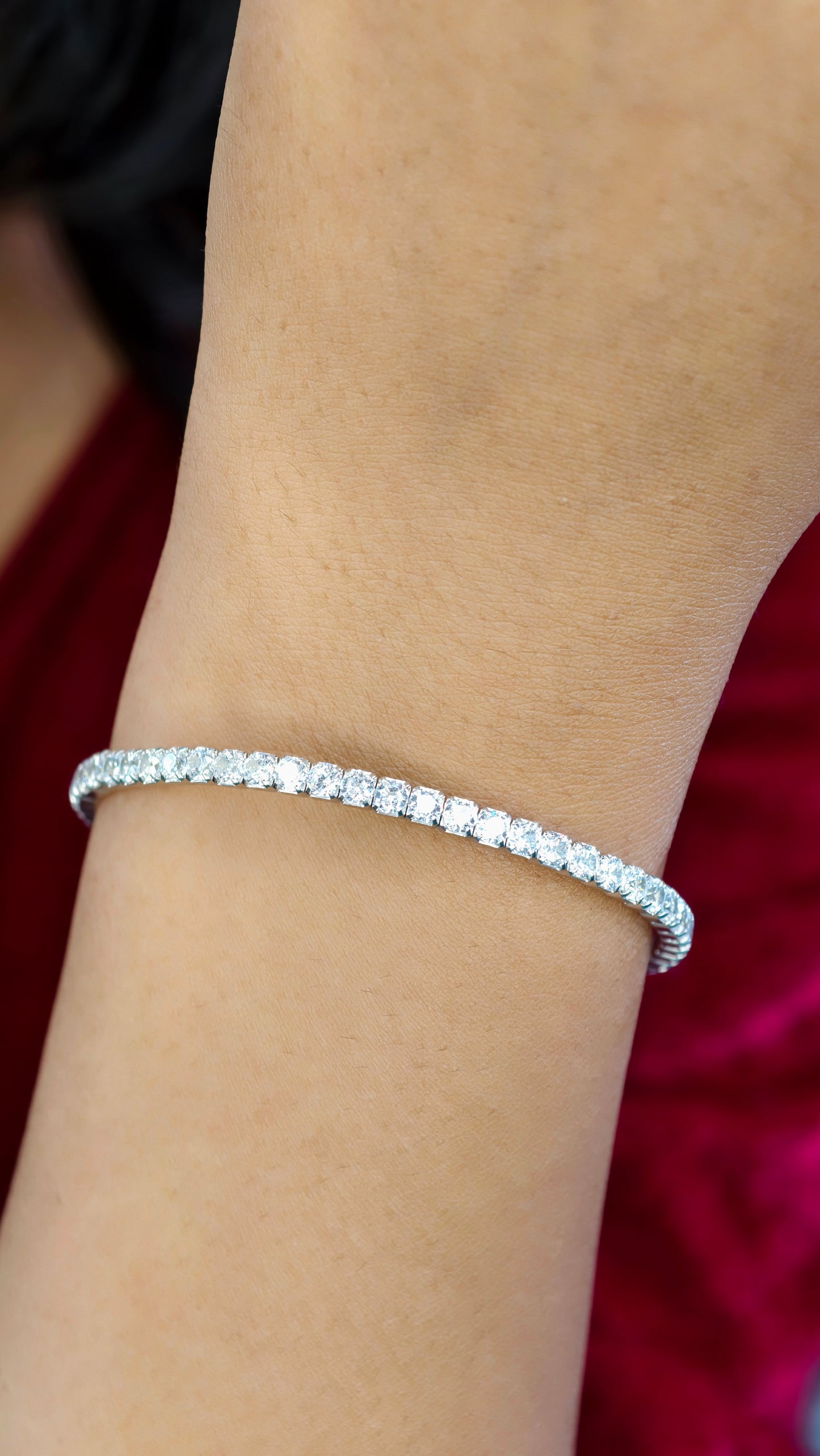 Classic Brilliance Silver Tennis Bracelet