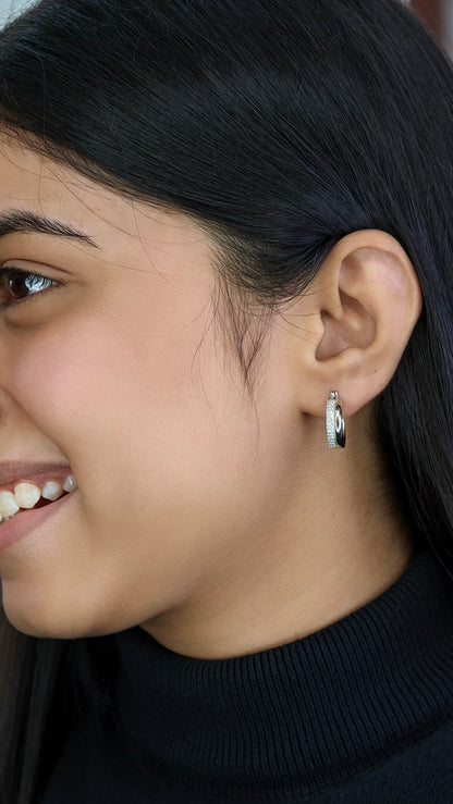 Wide-Profile Brilliant-Cut Statement Hoops