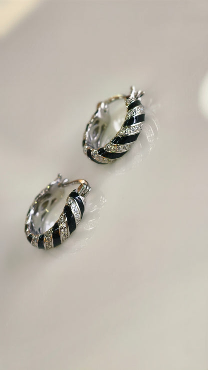 Oval Baguette Sunburst Bali Studs