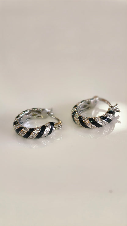 Oval Baguette Sunburst Bali Studs