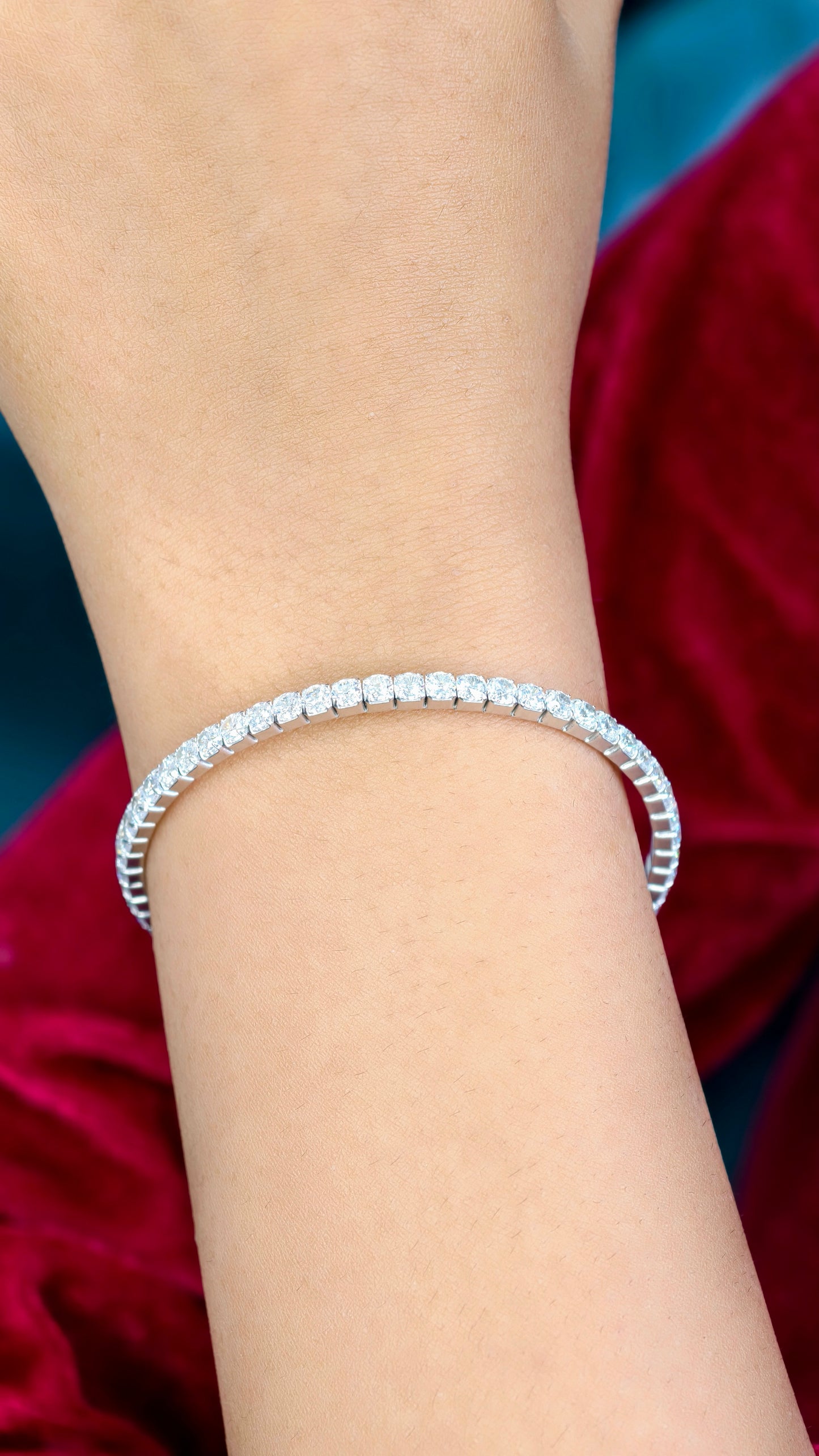 Classic Brilliance Silver Tennis Bracelet