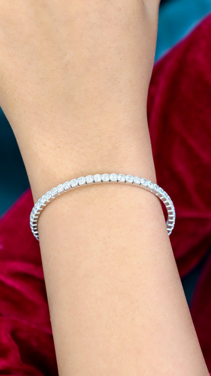 Classic Brilliance Silver Tennis Bracelet