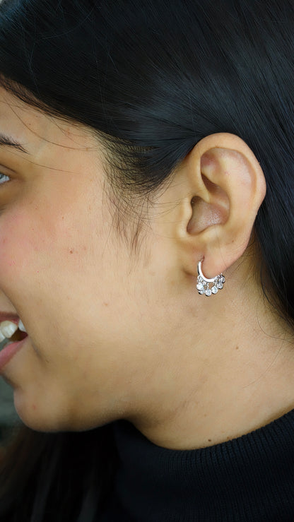 Dainty Droplet Chandelier Hoops
