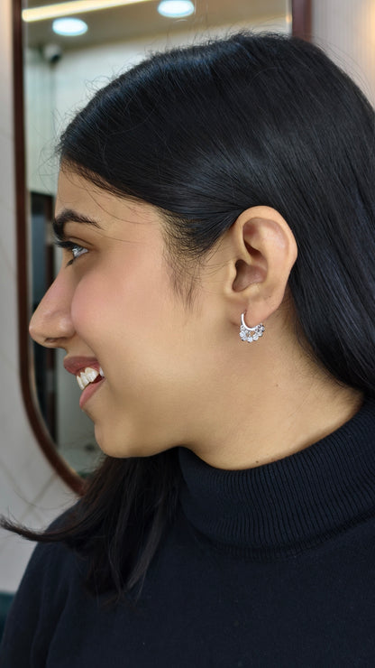 Dainty Droplet Chandelier Hoops