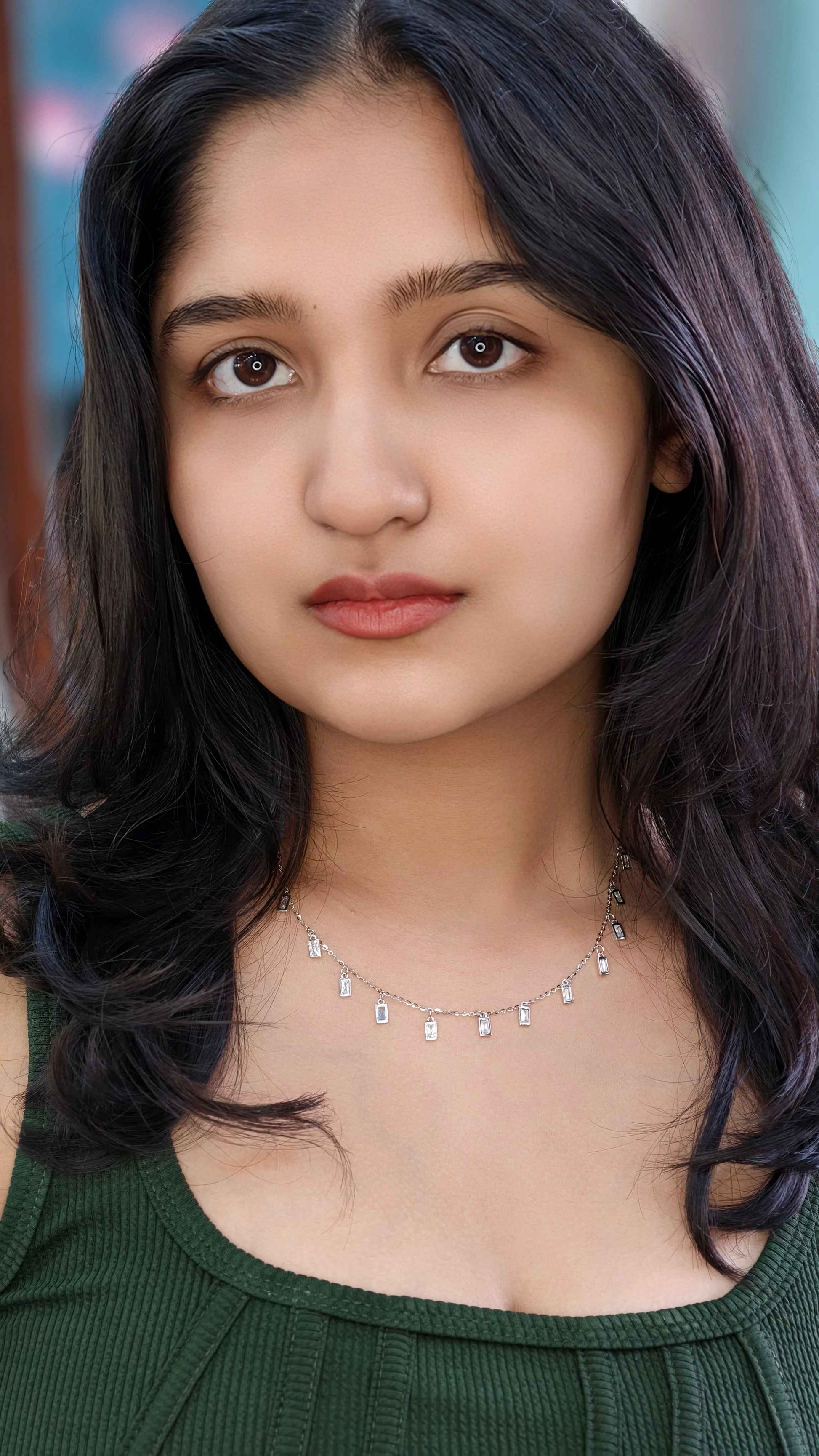 Baguette Glow Fringe Necklace