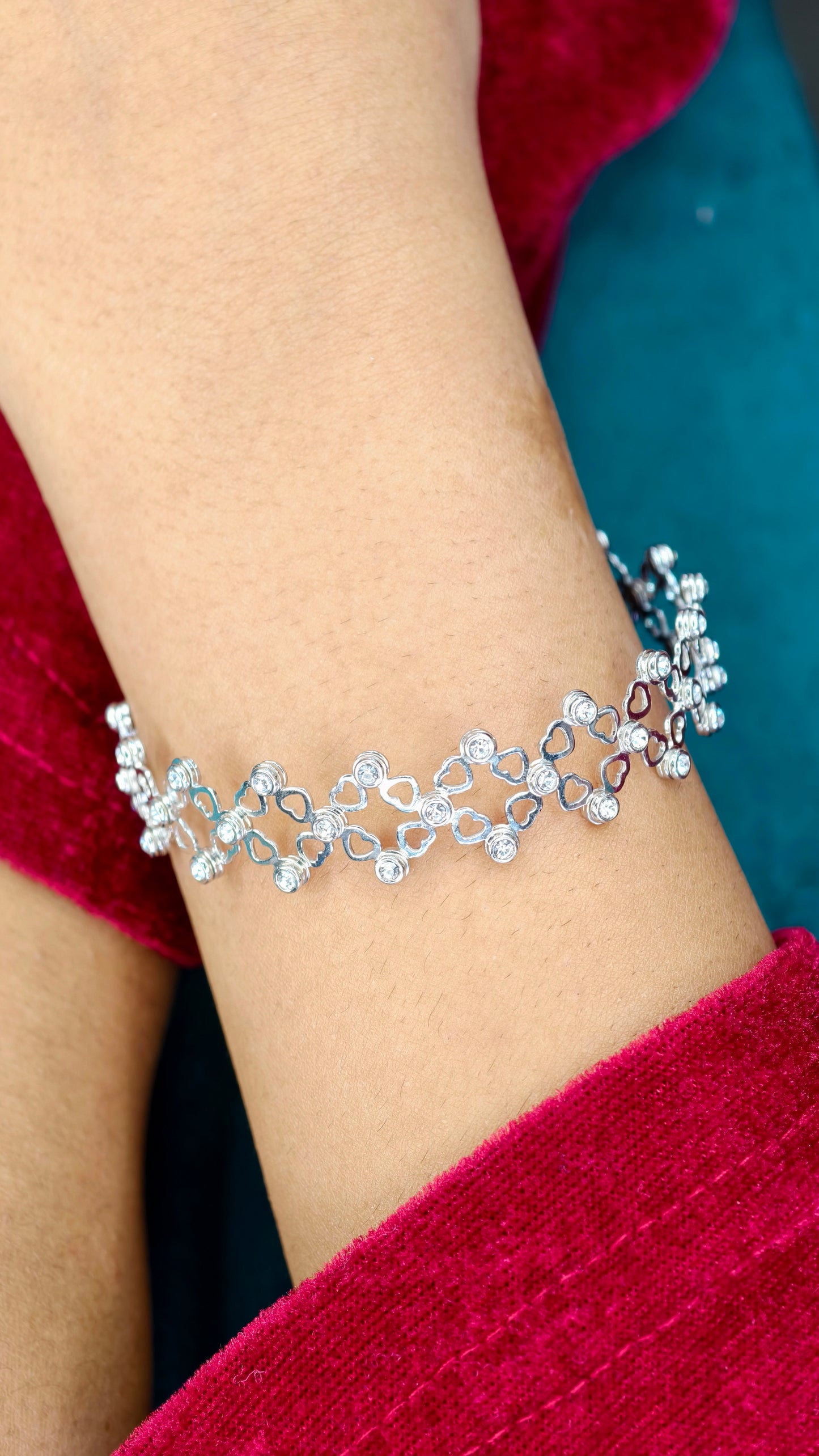 Eternal Hearts Infinity Bracelet