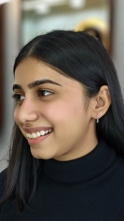 Dainty Droplet Chandelier Hoops