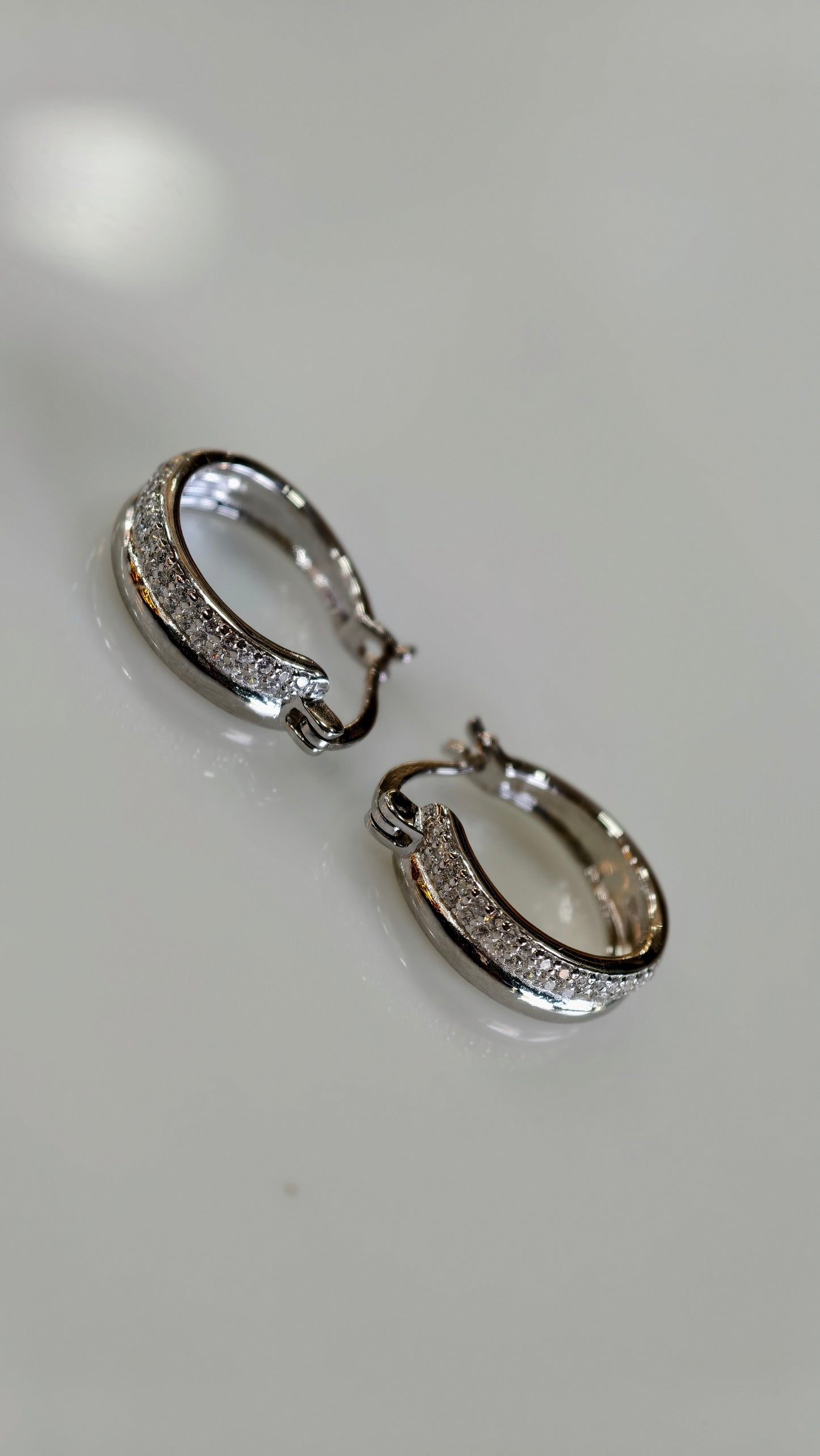 Wide-Profile Brilliant-Cut Statement Hoops