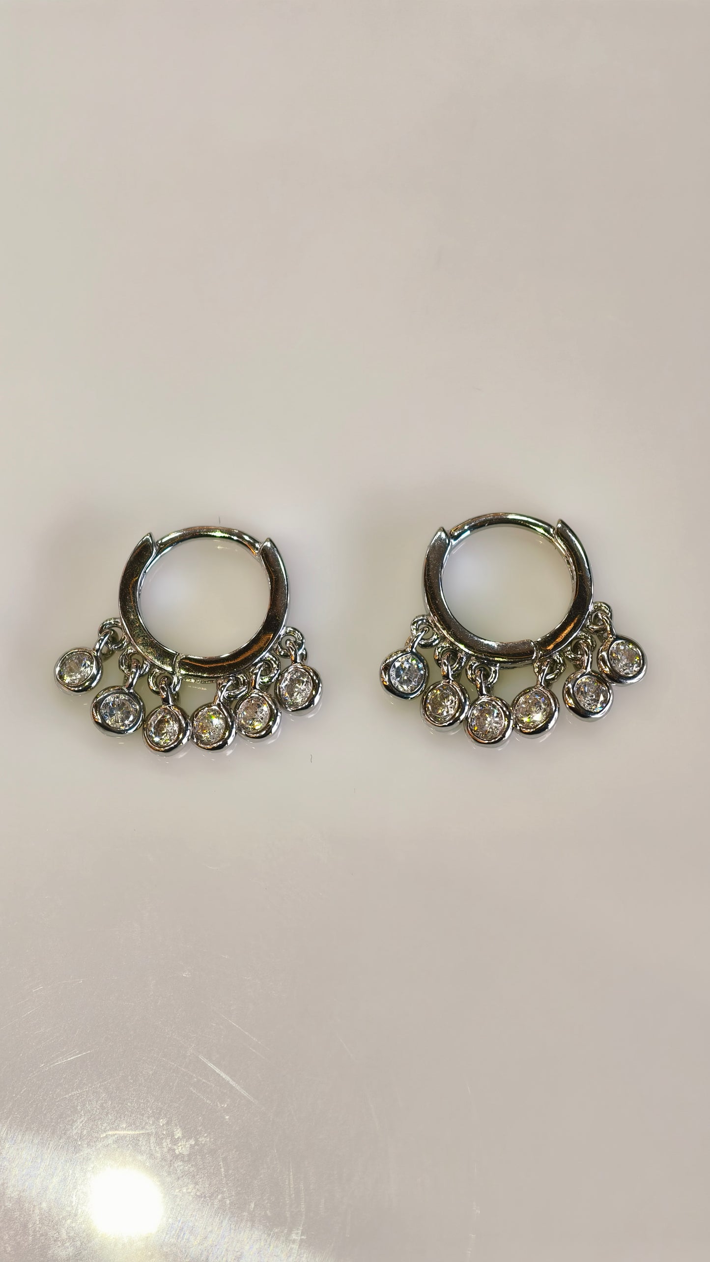 Dainty Droplet Chandelier Hoops