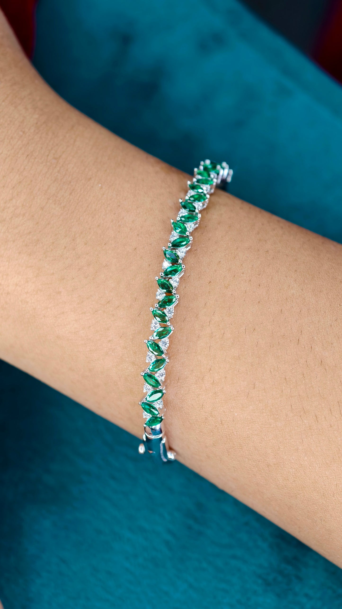 Royal Green Marquise Bracelet