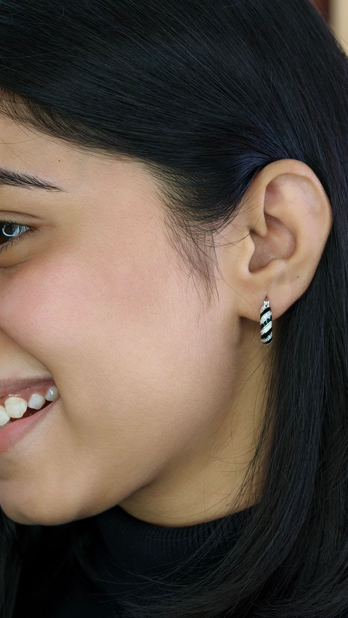 Oval Baguette Sunburst Bali Studs