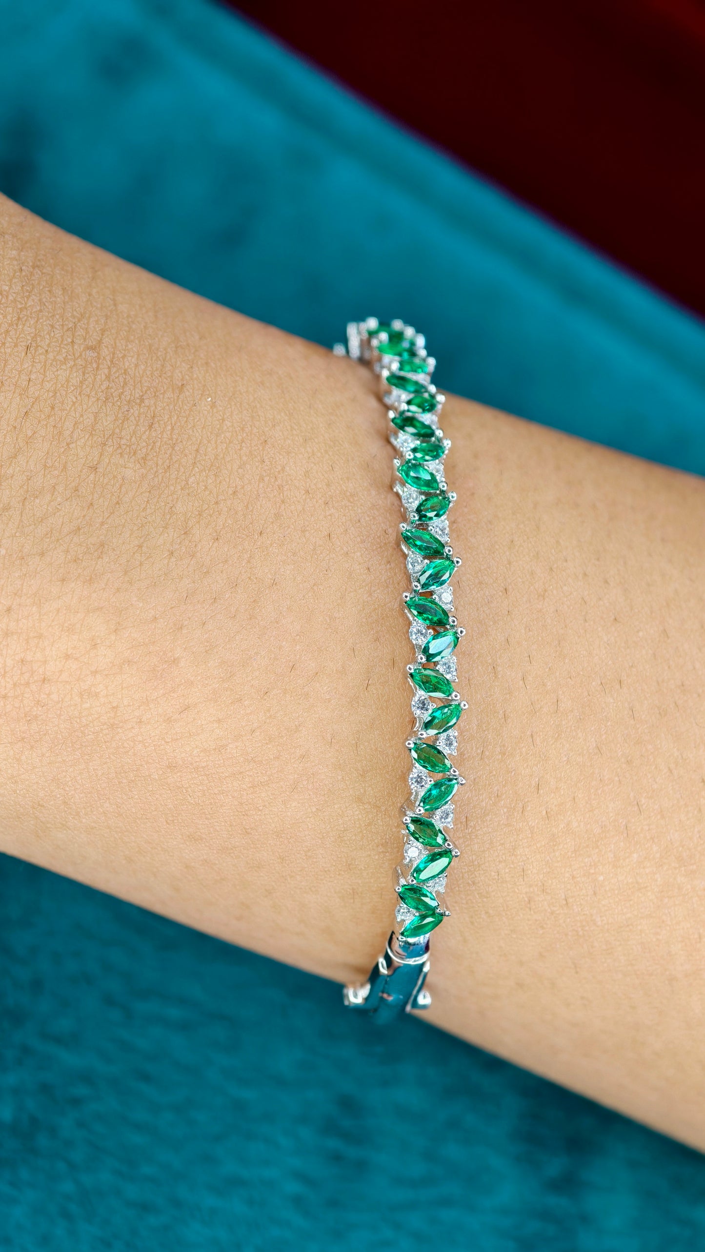 Royal Green Marquise Bracelet