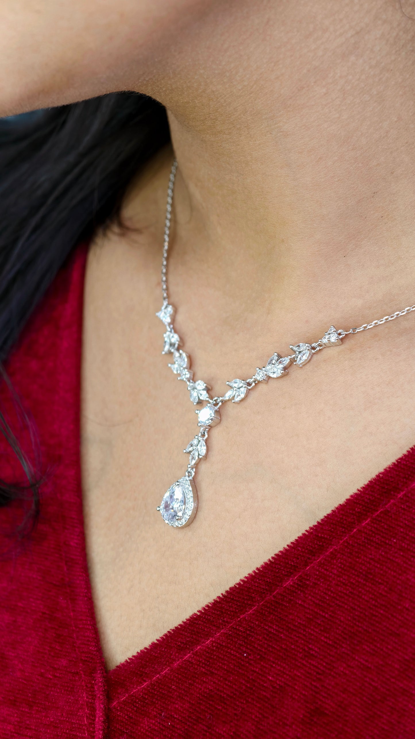 Silver Infinity Loop Fringe Set