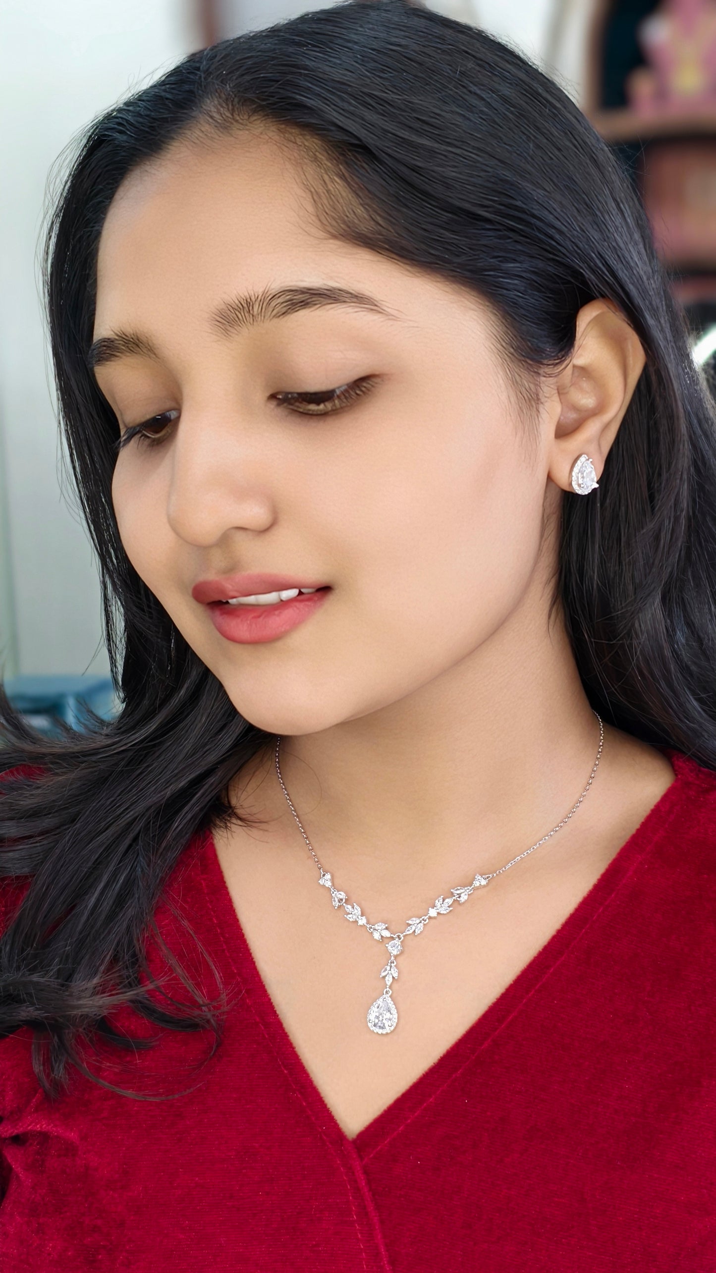 Silver Infinity Loop Fringe Set