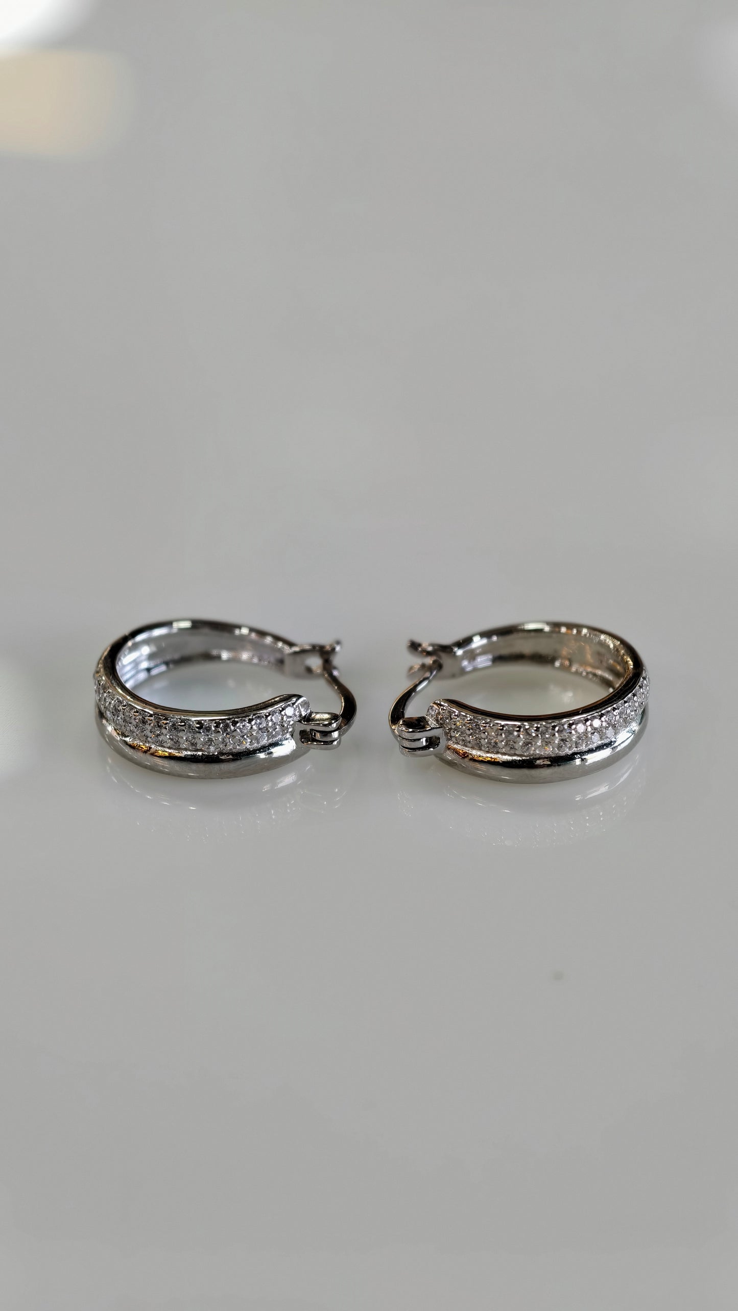 Wide-Profile Brilliant-Cut Statement Hoops